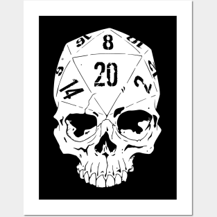 D20 SKULL Posters and Art